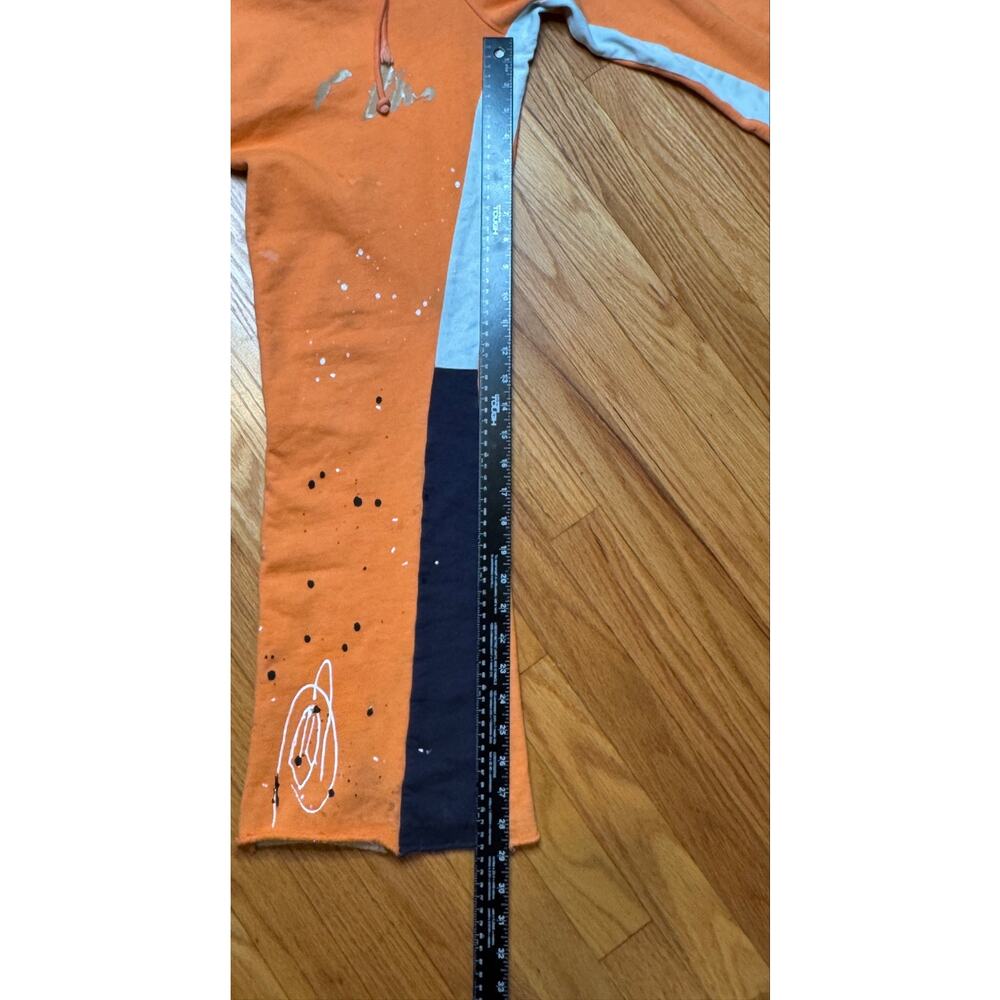 Gallery Dept Orange Flare Sweatpants Paint Splatter Graphic Size Large - Picture 4 of 6